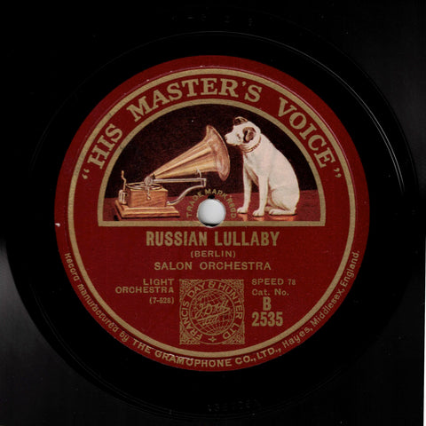 Salon Orchestra – Russian Lullaby / Just Like A Butterfly