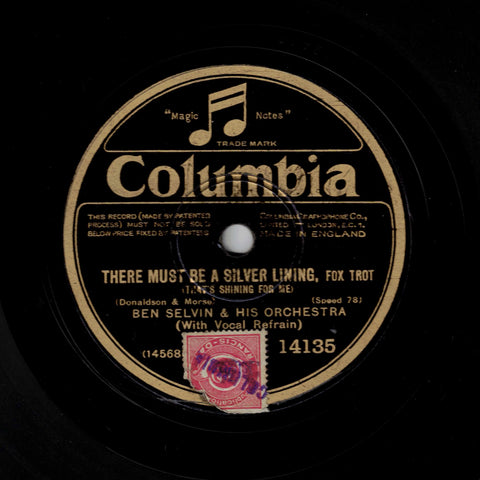 Ben Selvin & His Orchestra – There Must Be A Silver Lining / Ramona