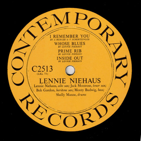 Lennie Niehaus – Vol.1 The Quintet