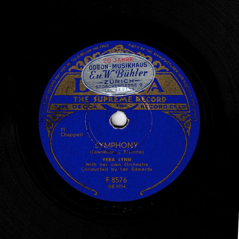Vera Lynn With Her Own Orchestra – Symphony / I Could Never Tell