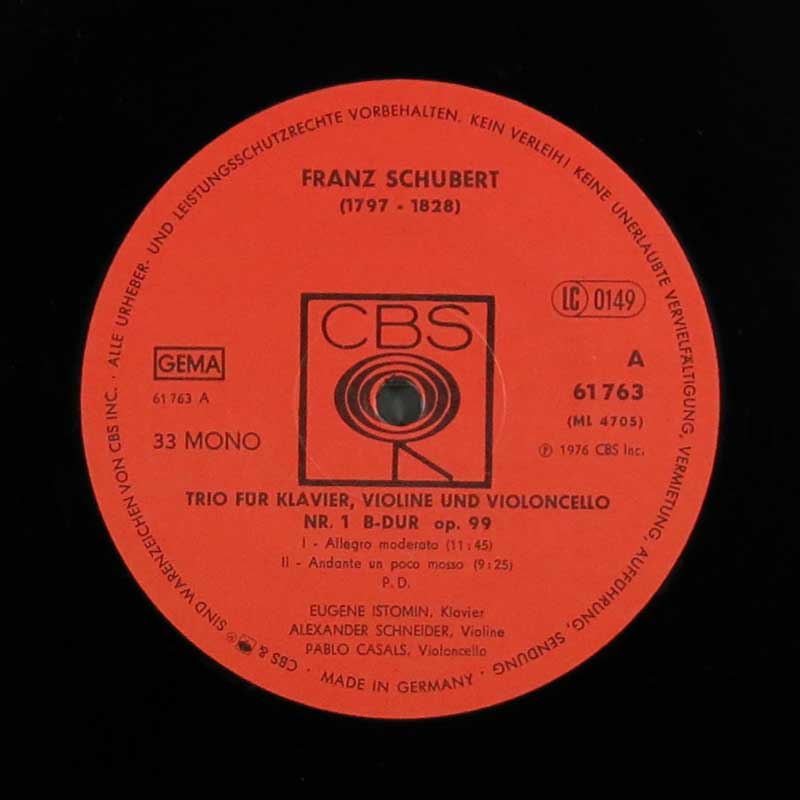 Schubert - Klaviertrio Nr. 1 B-Dur op. 99