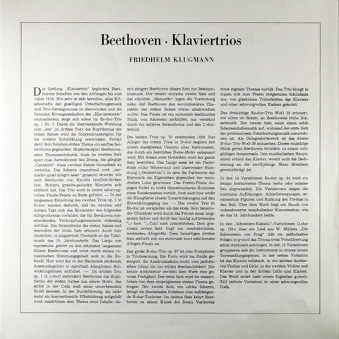 Beethoven - Klaviertrios