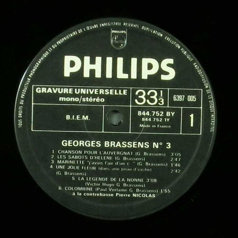 Georges Brassens 3 - Chanson pour l'Auvergnat