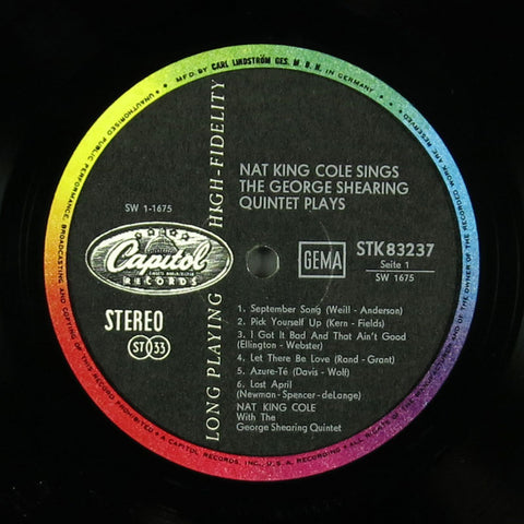 Nat King Cole Sings / The George Shearing Quintet Plays