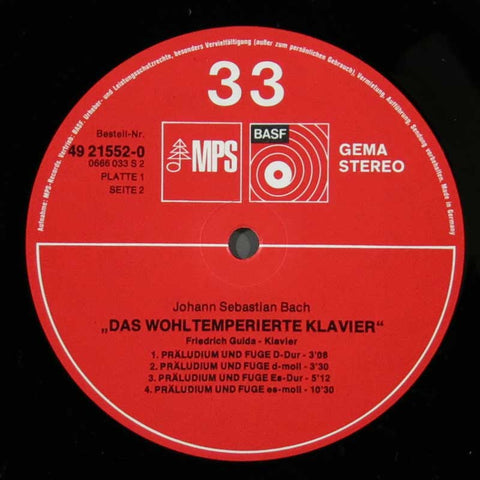 Bach - Das Wohltemperierte Klavier - Erster Teil