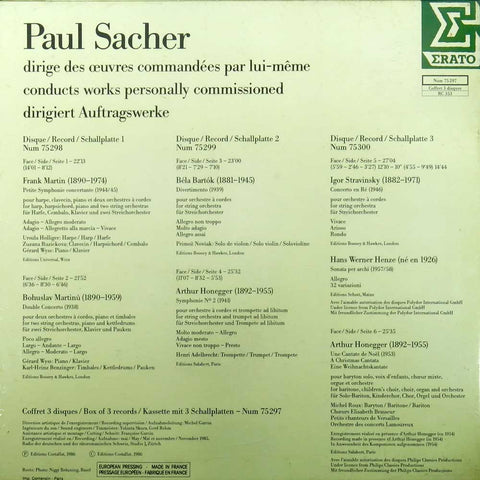 Paul Sacher dirigiert Auftragswerke